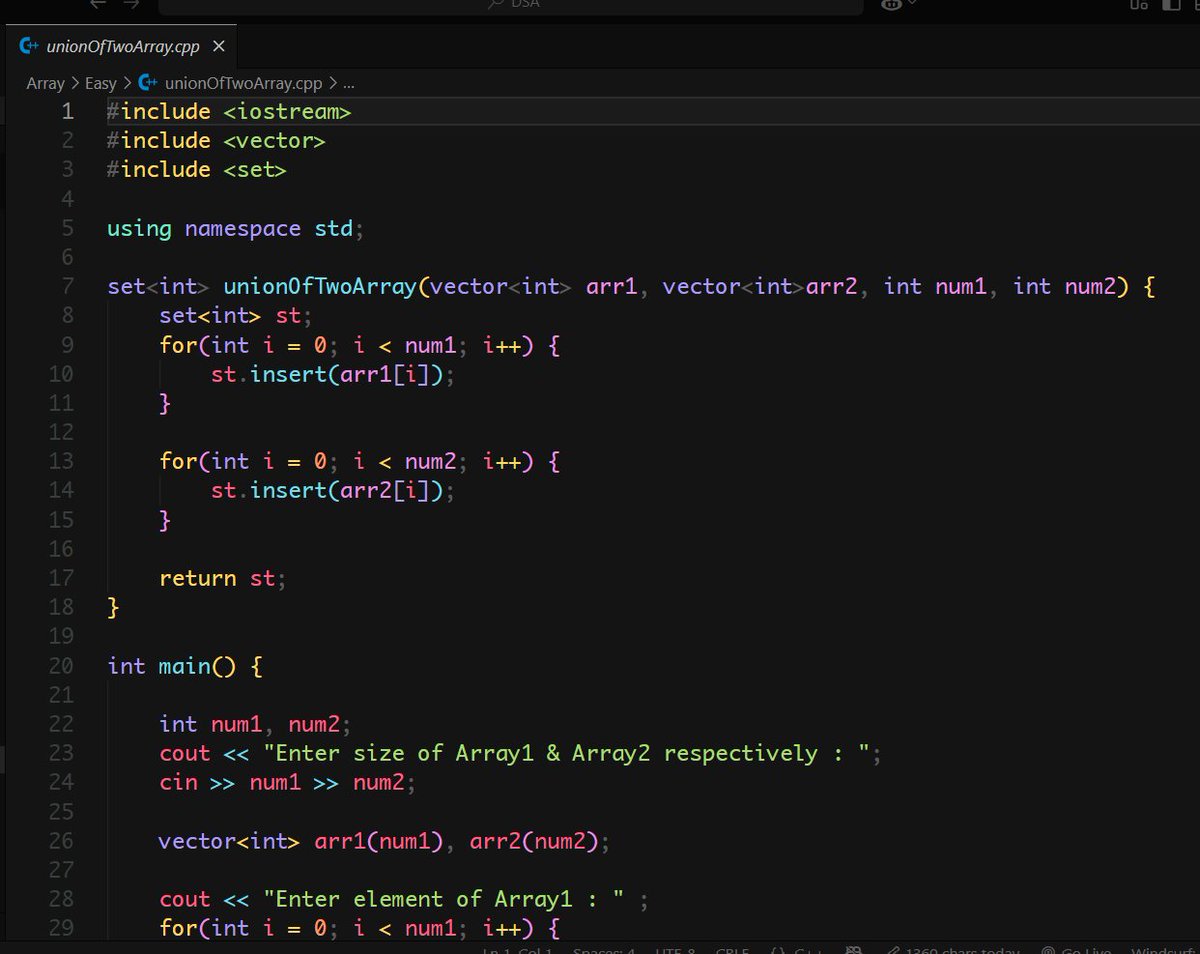 rjeetgupta's tweet image. Day 03 of placement prep : 
✅ Revisited Hashing
✅ Solved:
1⃣Move Zeros to End
2⃣Find Missing Number
3⃣Union &amp;amp; Intersection of Arrays
4⃣Max Consecutive Ones
📚 Also learned: ER to Relational Model in DBMS
Slow &amp;amp; steady progress! 
#DSA #DBMS #100DaysOfCode #PlacementPrep