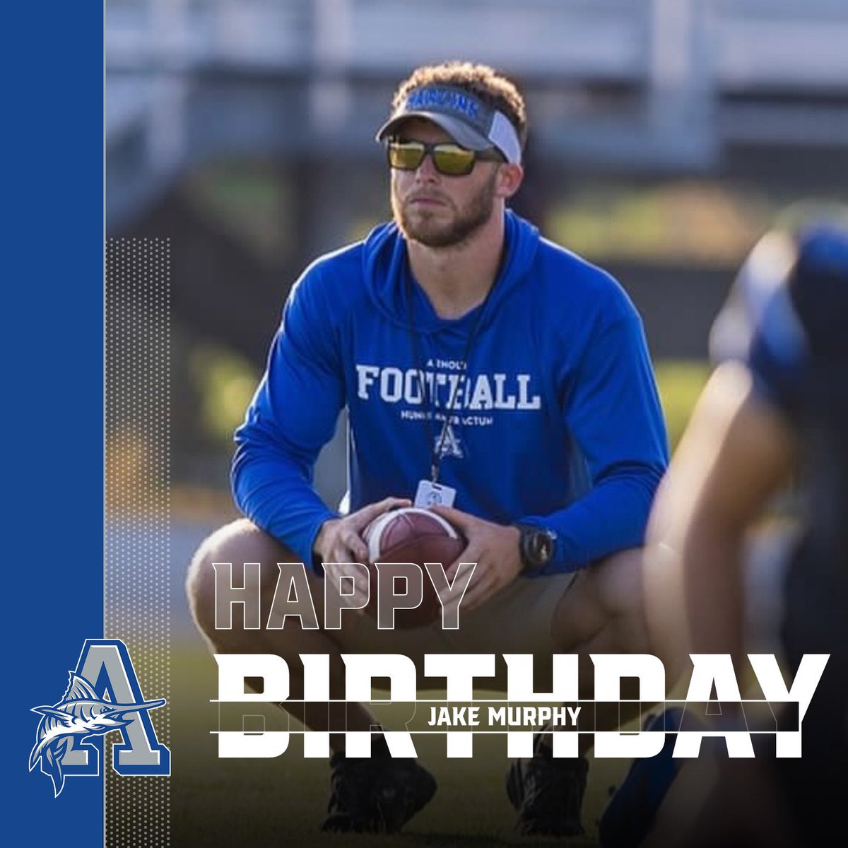 🎉 Help us wish a Happy Birthday to Coach Jake Murphy! 💪

Grateful for the energy, passion, and dedication he brings to Arnold Football every day! #GoMarlins | #MarlinMentality 🐟🏈
