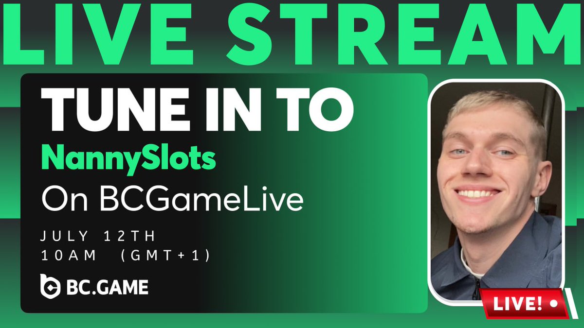 🎰 Kickstart your day with NannySlots — only on BCGameLive.
Big spins, bold wins, and no holding back on the heat.

🗓 July 12 | 🕙 10:00 AM (GMT+1)
🎥 Catch it live: kick.com/bcgamelive

Spin hard. Win loud. Let’s roll. 🔥💸