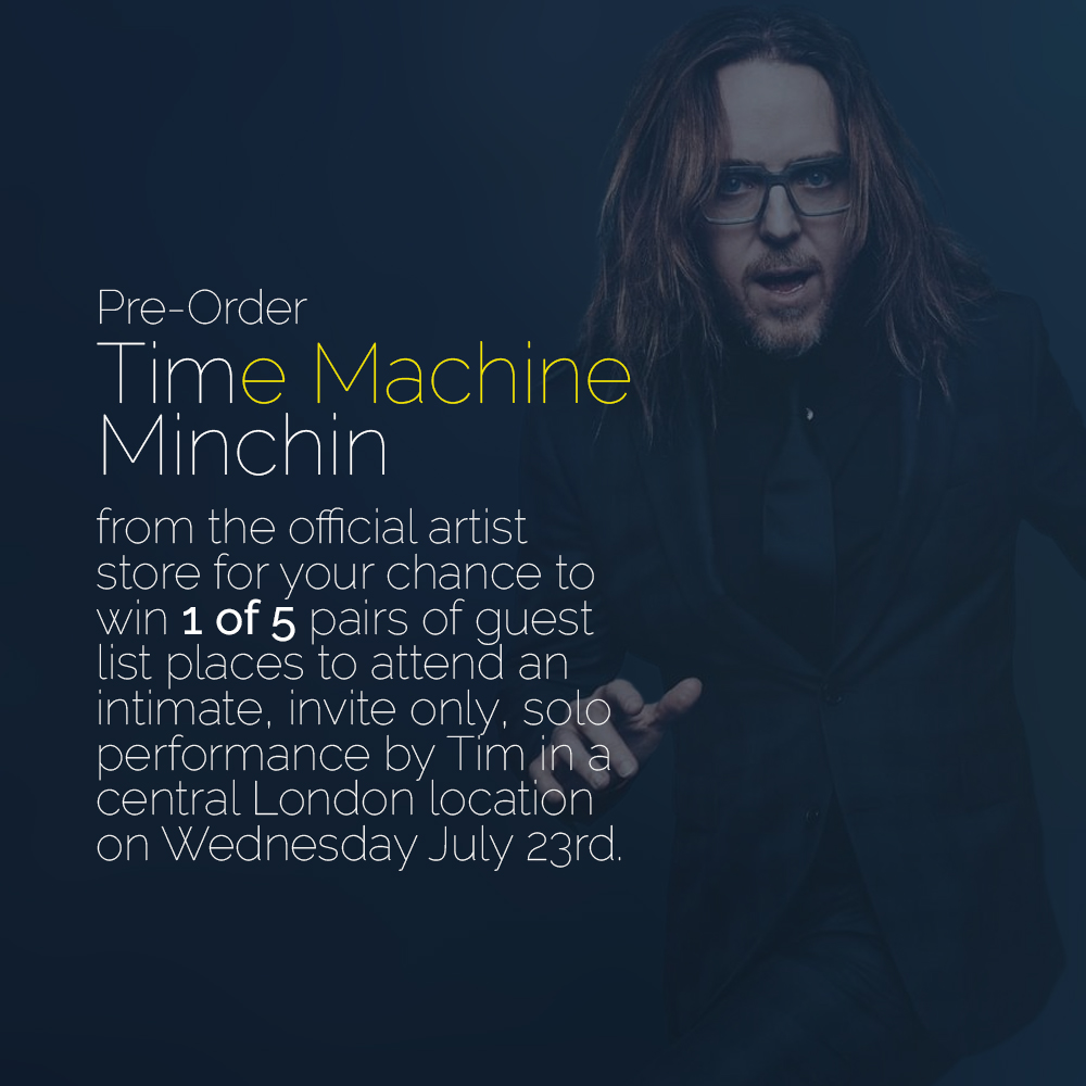 🇬🇧UK: A competition for you!
Pre-order Time Machine from Tim’s UK artist shop for a chance to win 1 of 5 pairs of guest list places for you and a friend to attend an intimate, invite-only, solo performance in a central London location, on Wednesday 23rd July 2025.
Competition