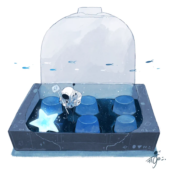 本物の星だ #イラスト