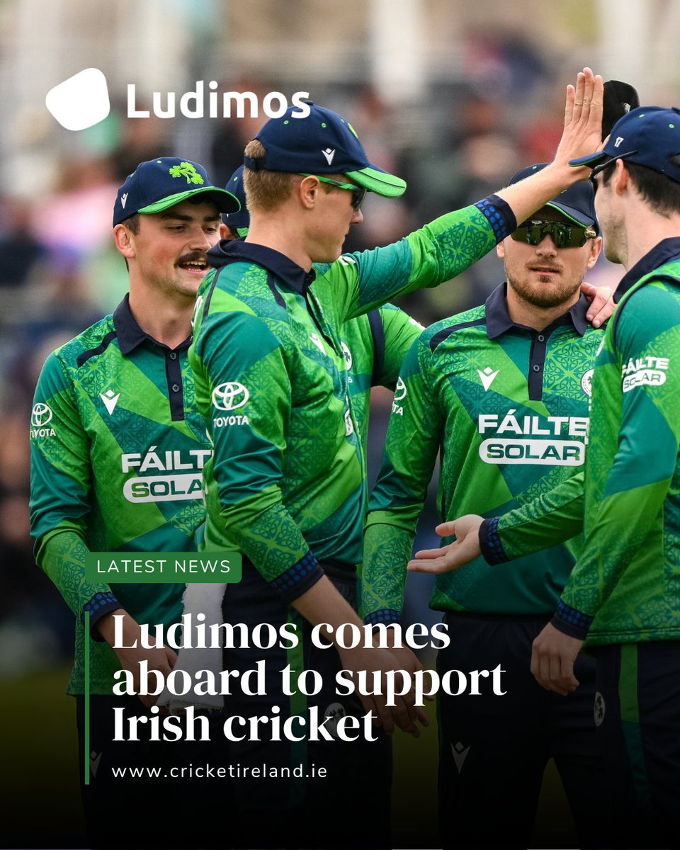 cricketireland's tweet photo. We welcome @ludimos to the Irish cricket family - they will be bringing smart video analysis and performance insights to players across Ireland’s national, domestic, and development squads.

➡️ Read more: https://t.co/ghG2pUuqti

#IrishCricket #LoveCricket #WelcomeLudimos https://t.co/eKPfpwbbAC