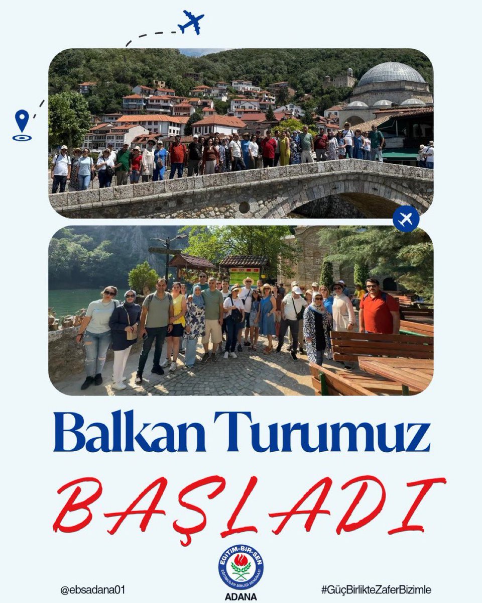 Eğitim-Bir-Sen Adana (<a href="/EbsAdana01/">EBS Adana1</a>) Şubemizin düzenlediği, ecdadımızın hatıralarına ve tarih kokan şehirlere yönelik turumuz başladı. 

Birlikte öğreniyor, birlikte keşfediyor, birlikte güçleniyoruz!

#YaparsaEğitimBirSenYapar
#İyiKiEğitimBirSenVar