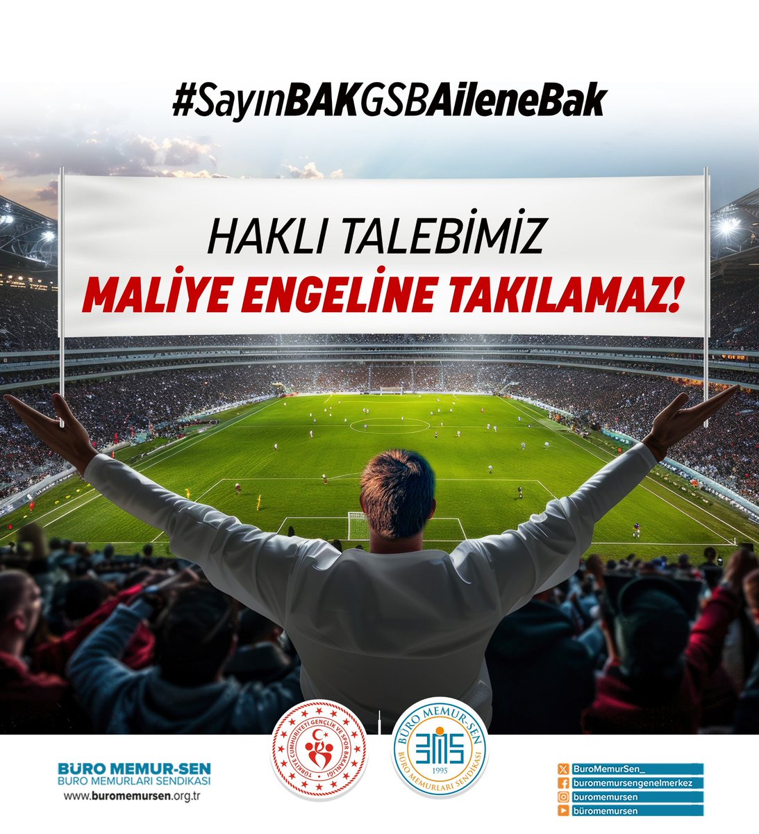 HAKLI TALEBİMİZ *MALİYE ENGELİNE TAKILAMAZ!*

#SayınBAKGSBAileneBak

 <a href="/_cevdetyilmaz/">Cevdet Yılmaz</a> I <a href="/OA_BAK/">Dr. Osman Aşkın Bak</a> I <a href="/memetsimsek/">Mehmet Simsek</a> I  <a href="/avabdullahguler/">Abdullah Güler</a> I <a href="/mehmedmus/">Dr. Mehmet Muş</a>