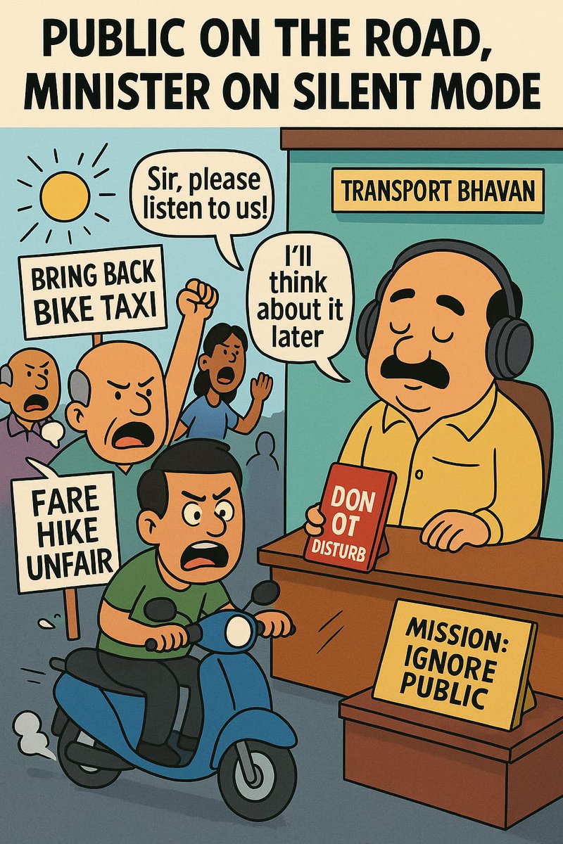 ManavS_71's tweet image. The High Court upheld bike taxis.
But @RLR_BTM thinks his opinion matters more than the law?
This is not democracy. This is dictatorship.
@CMofKarnataka @INCIndia @RahulGandhi @India_NHRC
#RRMustGo