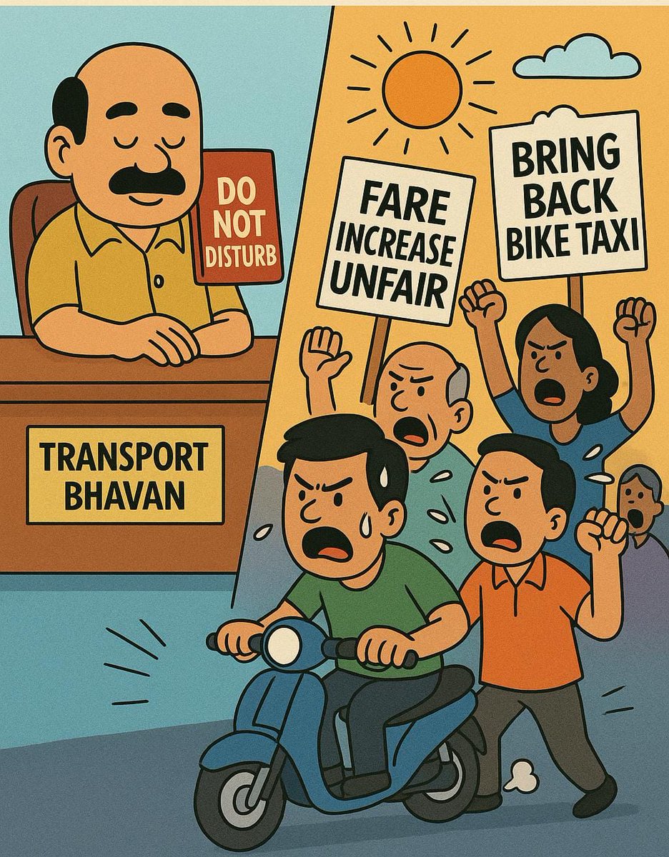 ManavS_71's tweet image. The High Court upheld bike taxis.
But @RLR_BTM thinks his opinion matters more than the law?
This is not democracy. This is dictatorship.
@CMofKarnataka @INCIndia @RahulGandhi @India_NHRC
#RRMustGo