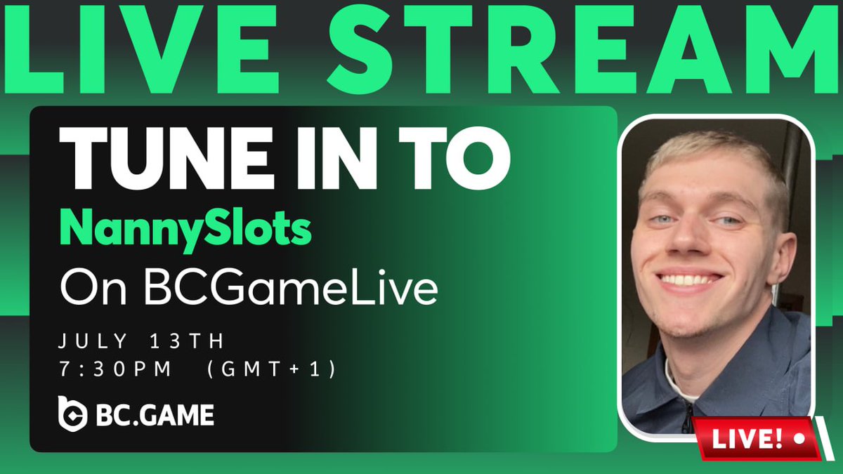 🎰 Sunday showdown with NannySlots — live on BCGameLive.
Clutch moves, fiery spins, and zero mercy on the tables.

🗓 July 14 | 🕢 7:30 PM (GMT+1)
🎥 Watch it unfold: kick.com/bcgamelive

Sundays are for the brave. Let’s play. 🔥♠️