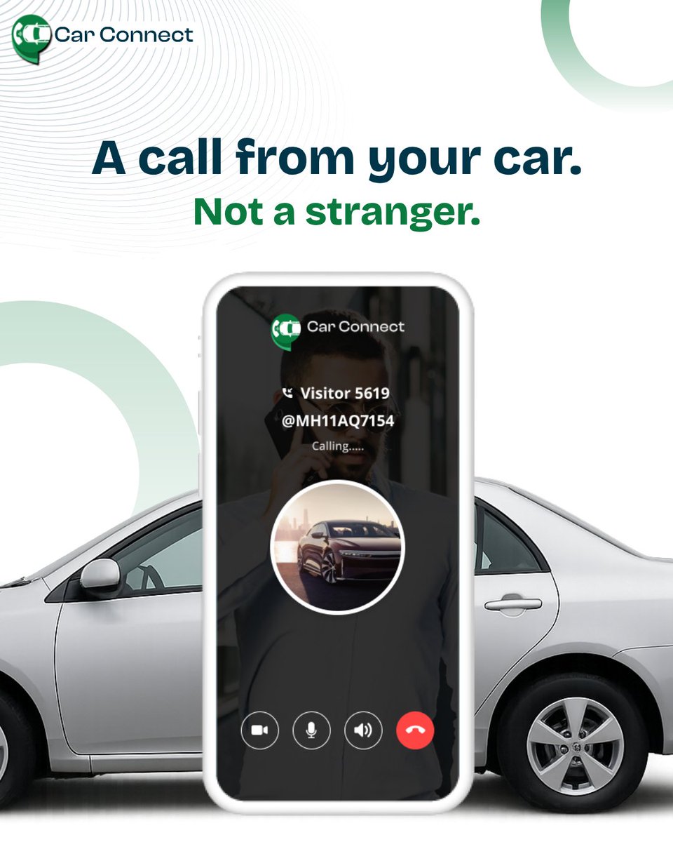 carconnectapp's tweet photo. "MH11AQ7154" se call? Matlab kuch serious hai.

With @carconnectapp, when someone needs to reach you, the call shows up from your car’s number, not a stranger’s.

No unknown numbers. No drama.
Just smart alerts. Total privacy. 

Register your car for free. https://t.co/5LHhBRRp1s https://t.co/T6L0Ep9Cor