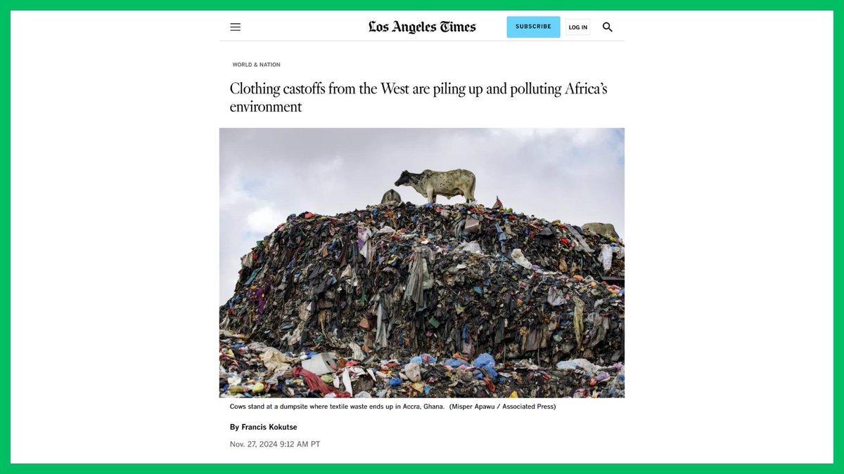 EcoCreds's tweet image. Fast fashion isn’t cheap.
It just shifts the cost to someone else’s landfill.
Most garments today are made from plastic-based synthetics.
Worn a few times.
Dumped and polluting forever.