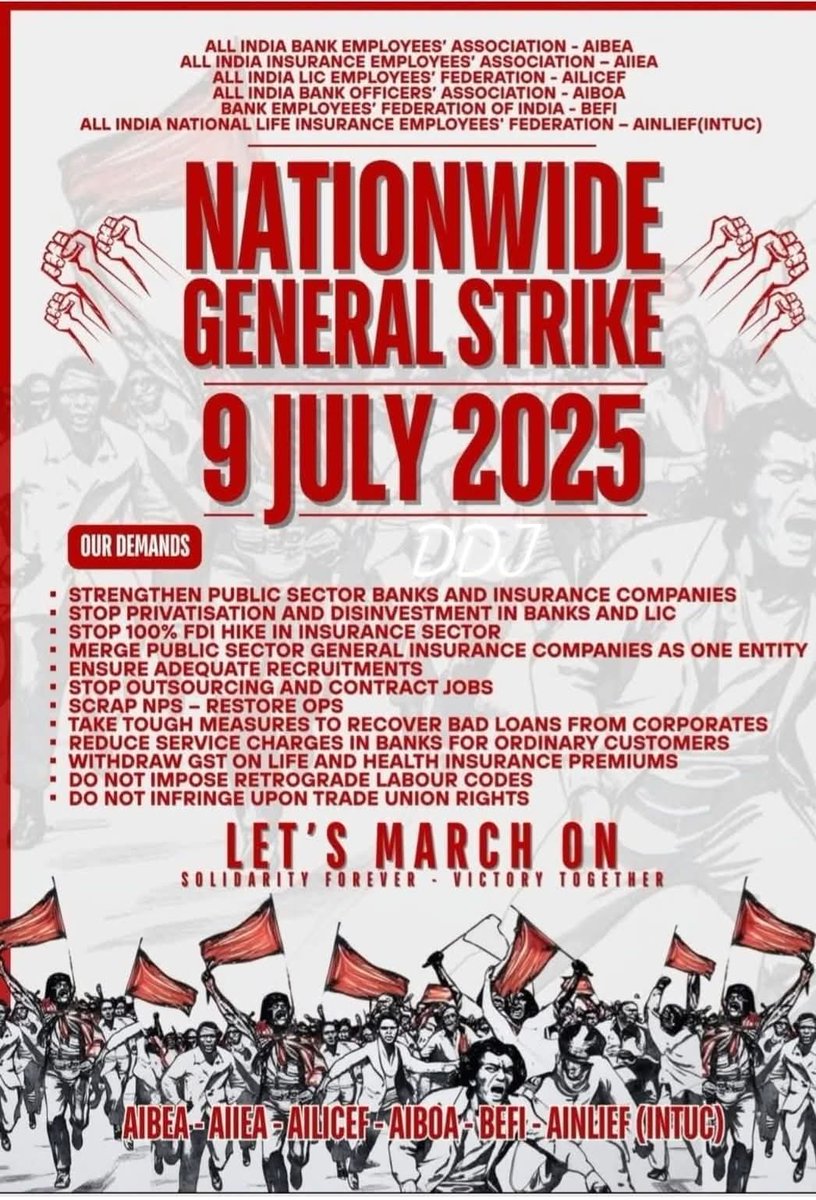 Narionwide General Strike on July 9, 2025