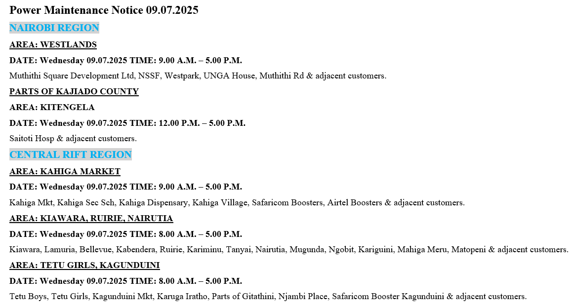 Kenya Power tweet media