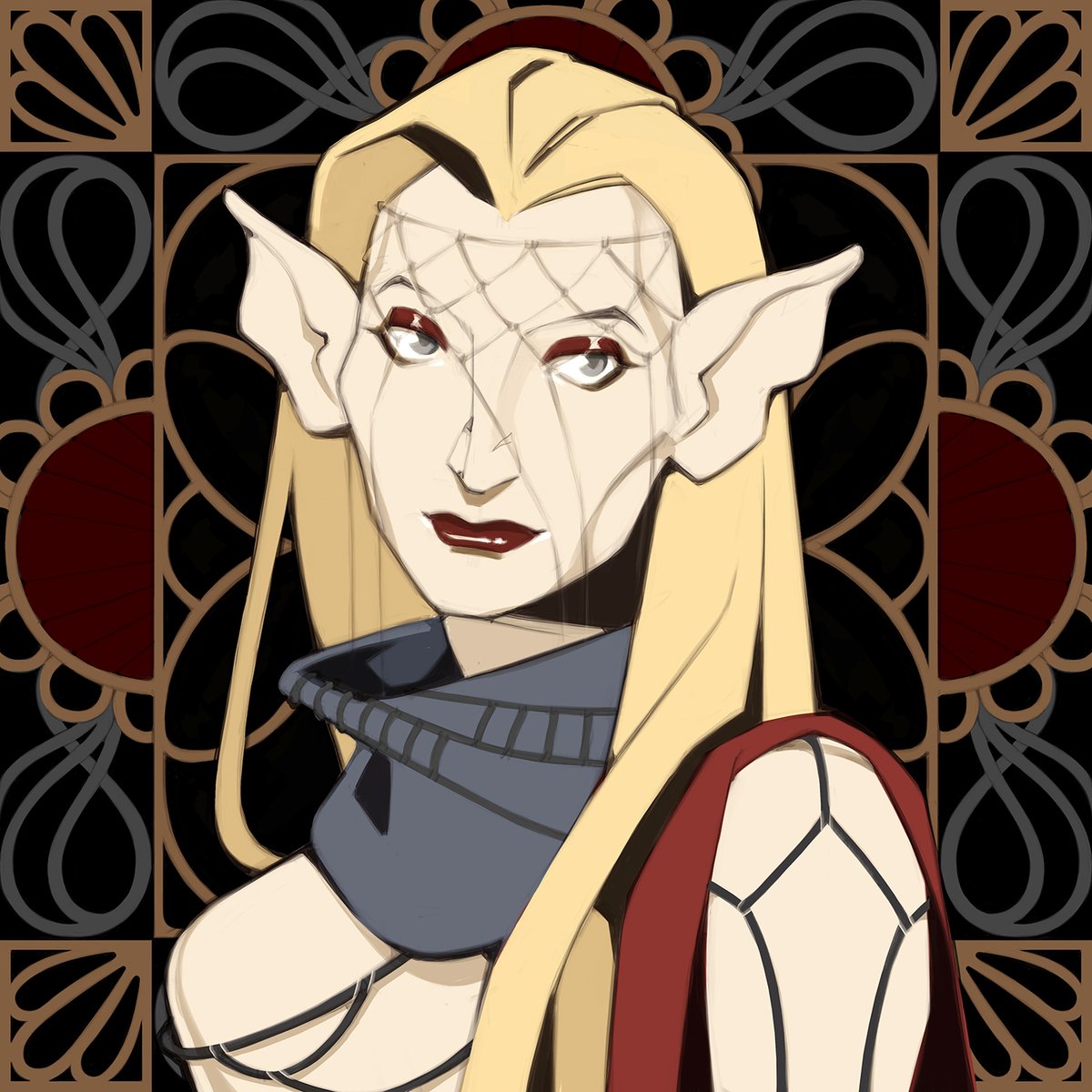 Holly_Haurelia's tweet image. ✨Hello #PortfolioDay
🗡️i`m Holly, a freelance artist. I draw MMORPG\TTRPG themed pieces, art nouveau fanarts of my OCs, and fanart on my fav games and series
🌸Other socials, ptrn, adopts, prints: linktr.ee/Holly_Haurelia