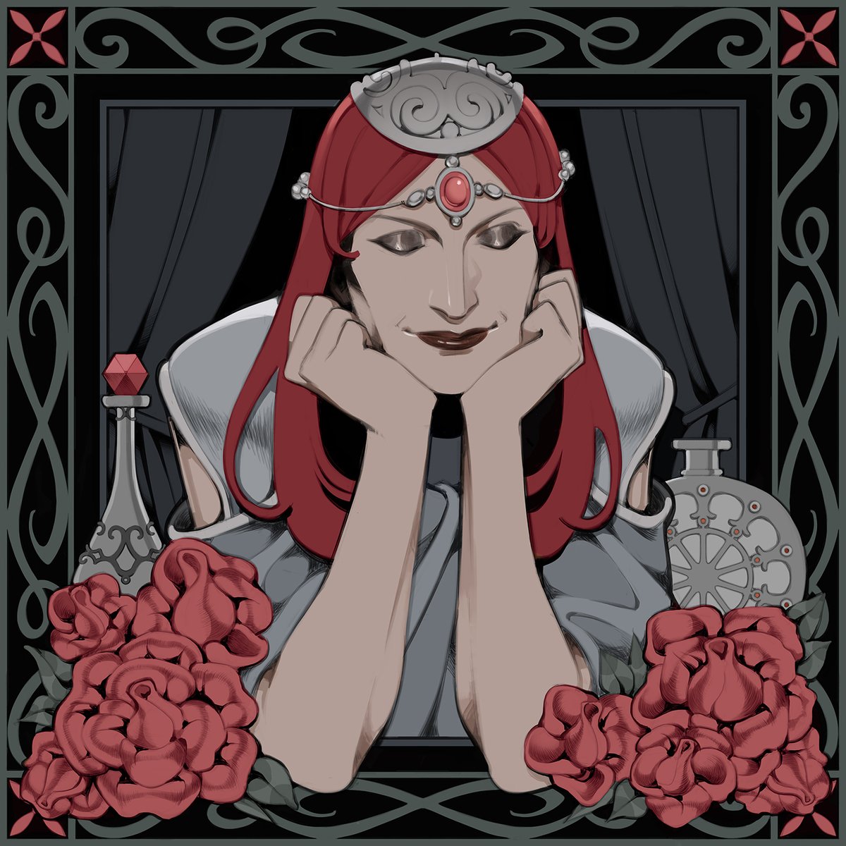 Holly_Haurelia's tweet image. ✨Hello #PortfolioDay
🗡️i`m Holly, a freelance artist. I draw MMORPG\TTRPG themed pieces, art nouveau fanarts of my OCs, and fanart on my fav games and series
🌸Other socials, ptrn, adopts, prints: linktr.ee/Holly_Haurelia