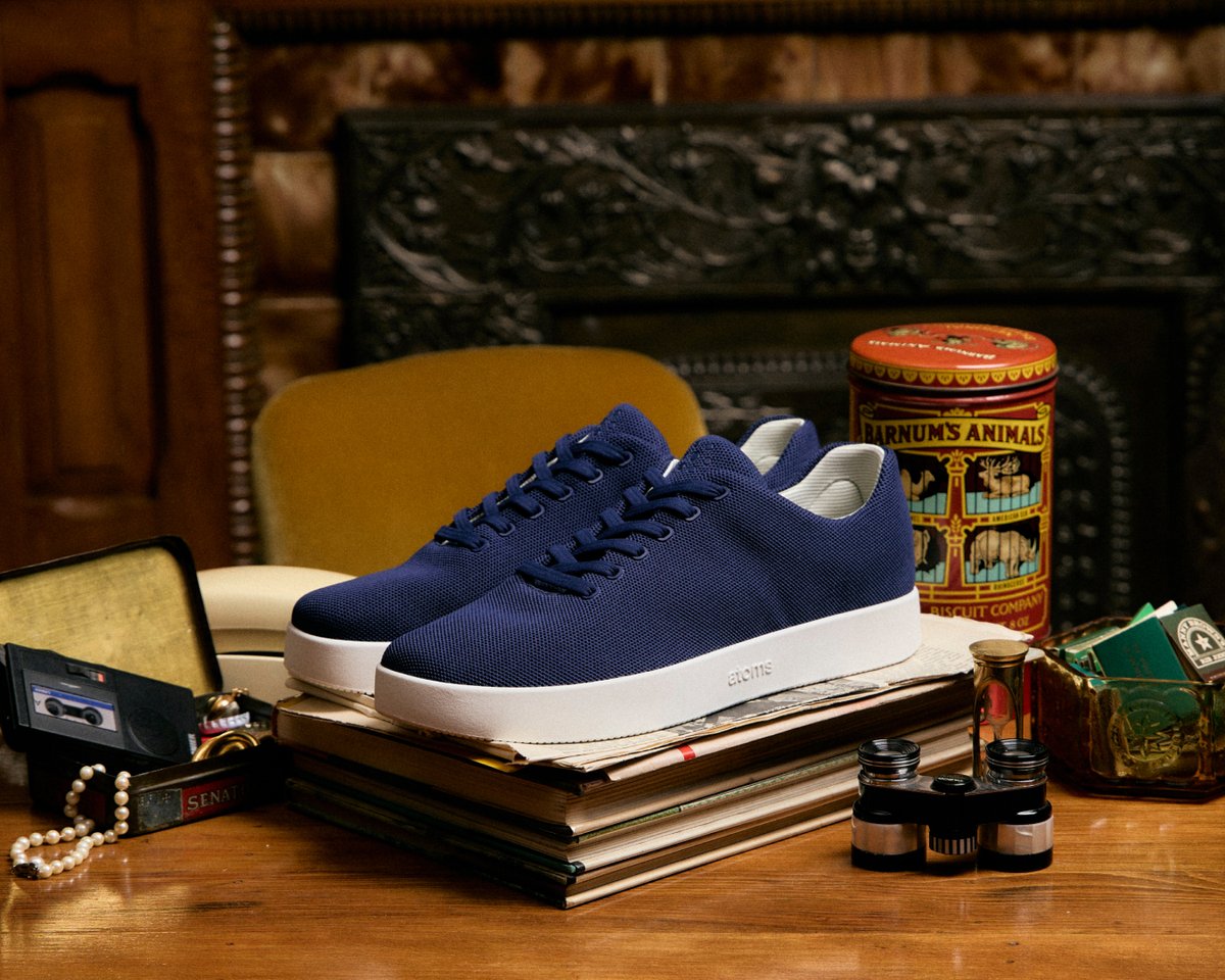 Model 001 - Navy &amp; White. Everyone looks better in new shoes. Get Navy &amp; White while they're still in stock!