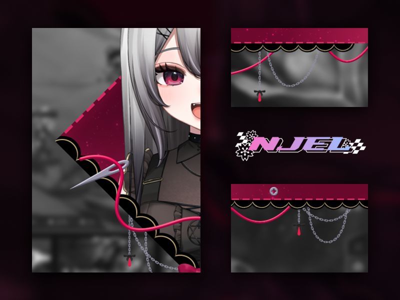 NJel_art's tweet image. ▀▄▀▄ wip: minimal overlays 🌸
I&apos;m cooking some new things for my VGen! Opening soon, stay tuned (´・◡・｀) 
Model: @LeafurinVT

#VGenOpen