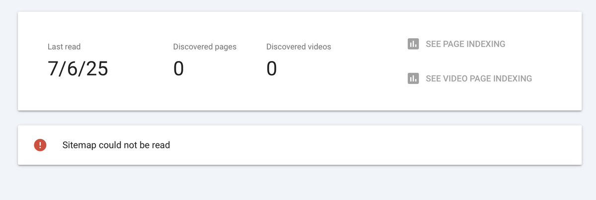 how do I fix this? valid sitemap (generated with sitemap.ts in next), every sitemap I submit seems to not work