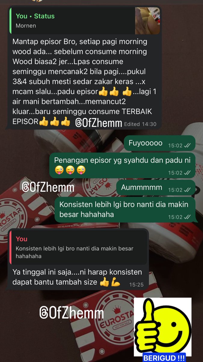 "Alhamdulillah la bang, sepanjang consume seminggu deret first botol ni memang kaw2 padu bangg

Tegang dia memang betul2 keras and susah handle🚀 Partner selalu tegur "amboii meroket kemain tu😆"

Terus kena isap, dah pancut baru turun. Begitulah hari2 bang

Yang peliknya, hari2