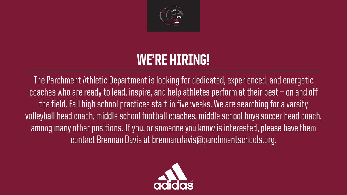 Parchment Panthers Athletics (@parchmentad) on Twitter photo 