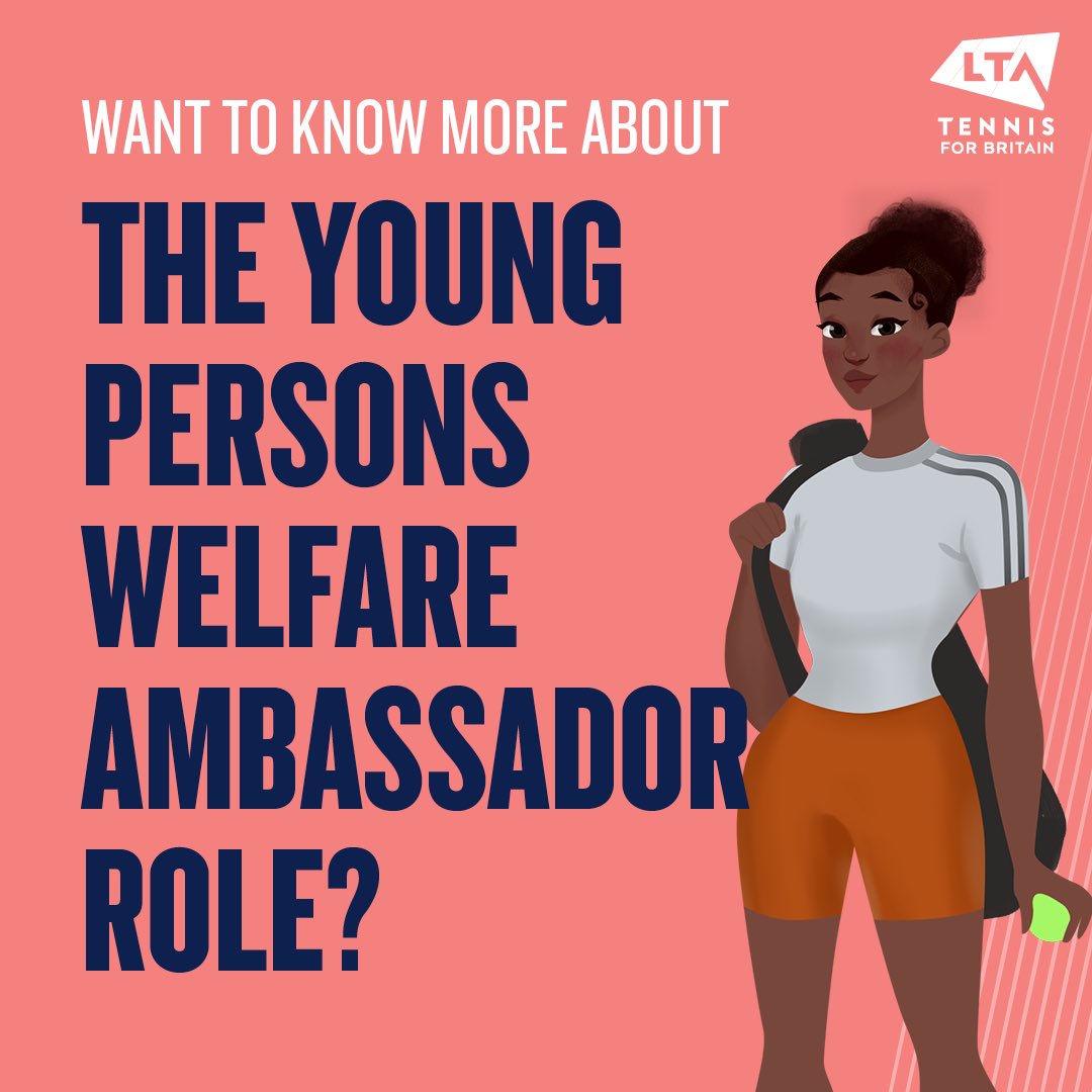 🎾 Young people aged 14–24: Become a Welfare Ambassador at your tennis venue!

Join 100+ #YPWAs across the UK making a real impact in safeguarding &amp; welfare🌟

✅ 12-month programme
✅ Build leadership skills
✅ Open to LTA-registered venues

🔗 lta.org.uk/ypwa