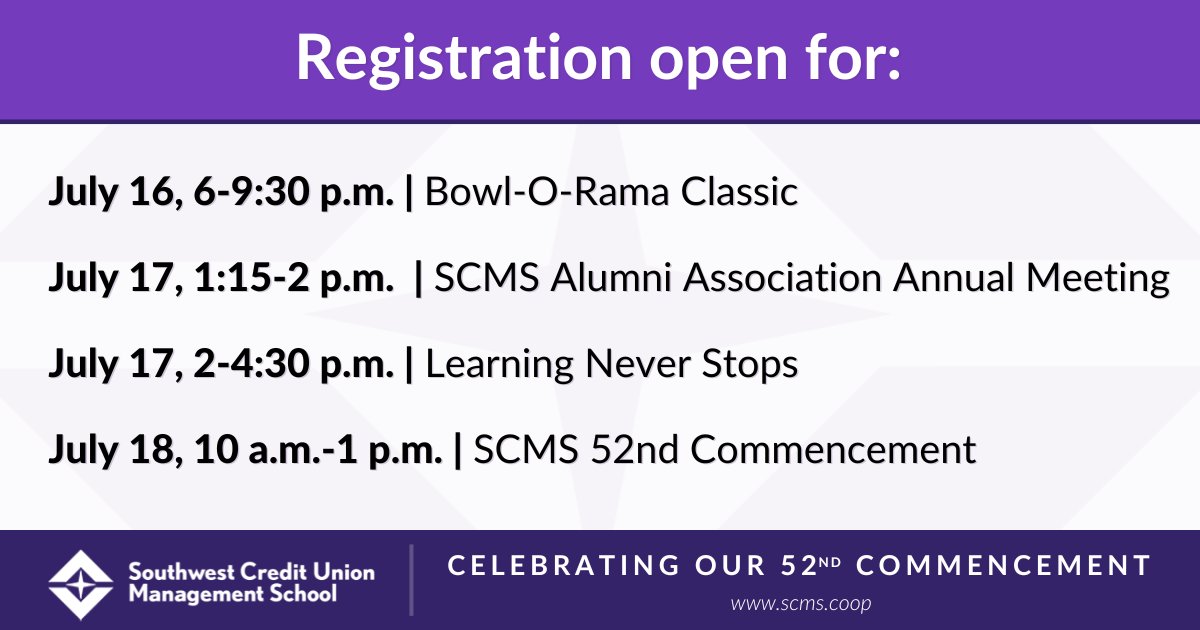 These future leaders have put in the work, and now it’s time to celebrate them!🎓

Grab your spot to join the fun and support the legacy. Registration ends July 10! scms.coop/events/

#SCMS2025 #SCMSrocks #FutureCULeaders