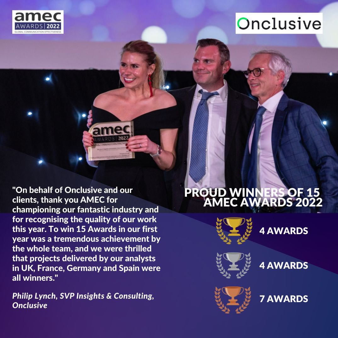 From golds proudly displayed in agency trophy cabinets to teams across four countries celebrating their wins, these awards inspire pride, push standards, and spotlight the people and thinking behind outstanding outcomes. #AMECAwards