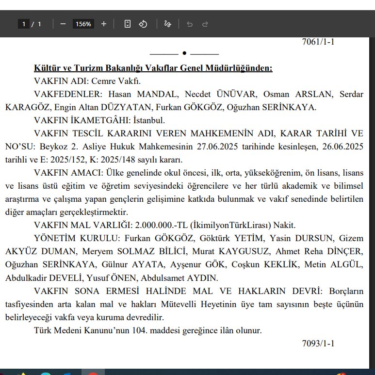 Engin Altan Düzyatan, Menzil Cemaati'ne yakınlığıyla bilinen Necdet Ünvar ve AKP'lilerle birlikte vakıf kurmuş