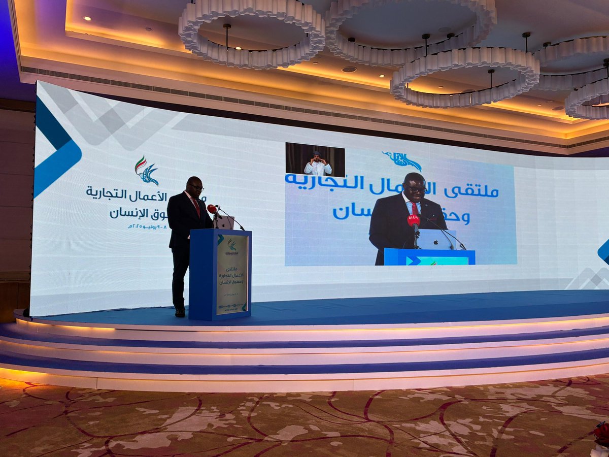 Damilola S. Olawuyi, SAN, FCIArb (@dsolawuyi) on Twitter photo Great to be back in Muscat, Oman to speak at the Business and Human Rights Forum organized by the <a href="/OHRC_OMAN/">اللجنة العُمانية لحقوق الإنسان</a>, under the patronage of H.E Qais Mohammed Al Yousef, Oman Minister of Commerce, Industry and Investment Promotion. Great to be back in Muscat, Oman to speak at the Business and Human Rights Forum organized by the <a href="/OHRC_OMAN/">اللجنة العُمانية لحقوق الإنسان</a>, under the patronage of H.E Qais Mohammed Al Yousef, Oman Minister of Commerce, Industry and Investment Promotion.