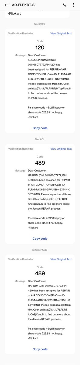nik_nostalgia's tweet photo. Time and again I have been writing emails continuously as well as on Flipkart app but all in vain. You are running scams. Getting update regarding Technician Visit through Jeeves on WhatsApp and the truth is no one came to see the pathetic AC. Give me my money @flipkartsupport https://t.co/rKR4s6Jdmo