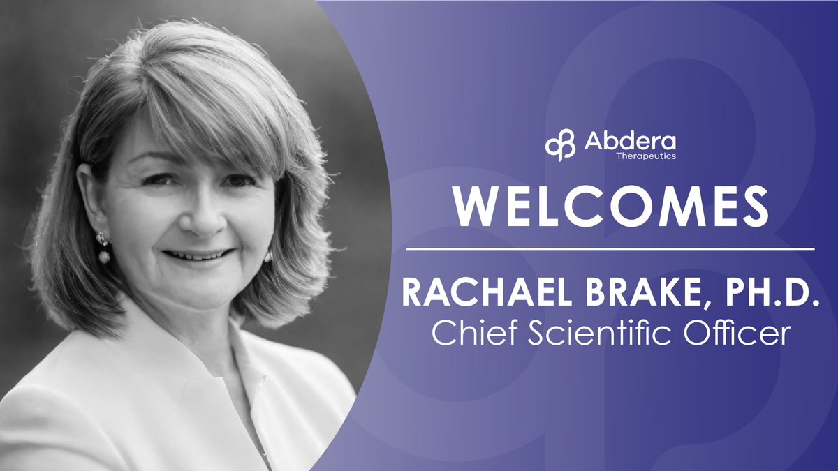 Details: businesswire.com/news/home/2025…

We are pleased to welcome Rachael Brake as our Chief Scientific Officer. Rachael brings a wealth of experience that will help shape the next chapter of our clinical development efforts, &amp; her leadership will be instrumental in delivering on our