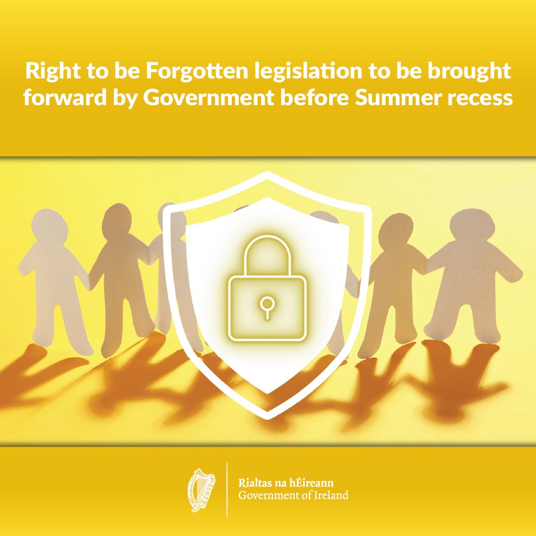IRLDeptFinance's tweet image. Cabinet has today agreed to bring forward Right to be Forgotten legislation which will ensure that cancer survivors cannot be discriminated against when it comes to certain insurance products, specifically mortgage protection.
Read more: gov.ie/en/department-…