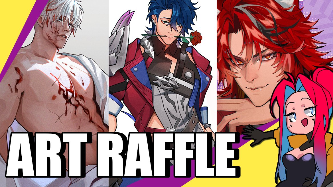 🥳4k followers already! 
As a token of my deep appreciation, I'm starting an art raffle! Two winners will get a half-body rendered commission (like in the picture). NSFW allowed!

To enter, just follow, like, and repost this tweet. The raffle ends on July 20!✨