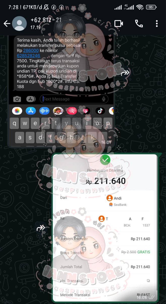 iannStoree's tweet photo. 815.

⋆˚࿔ Testi 22 April 2025 ˚⋆

Convert Pulsa Telkomsel 286.000✅ 

t. cairin limit gesek tunai trusted shopee spaylater bca gopaylater ovo akulaku indodana jenius allobank bri ceria kredivo yup cc kartu kredit data tiket com tiketcom tikom ticom blibli https://t.co/vuOCmUuNr4