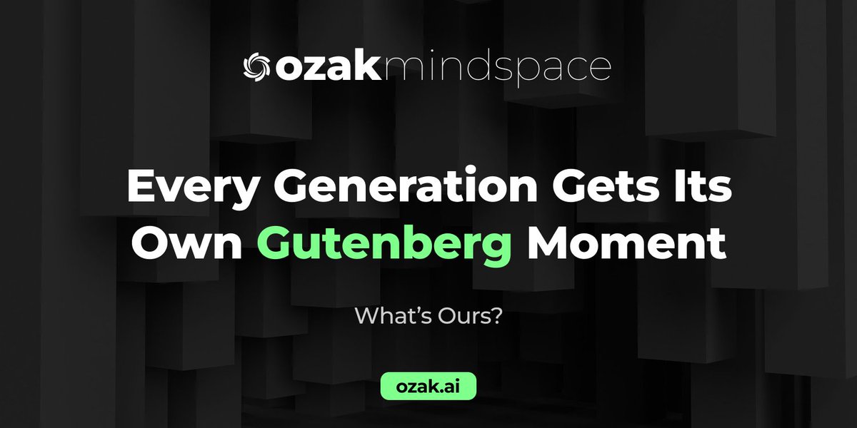 OzakAGI's tweet image. 💡 Every era gets its own Gutenberg aka "printing press" moment. Ours is decentralized AI - open-weight models that anyone can run, tweak, and share.
📱 When intelligence leaves the walled gardens, farmers in India get crop-advice chatbots in their dialect, midwives in Guatemala…