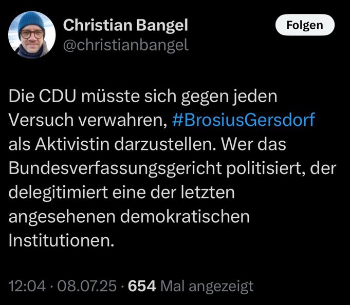 Übrigens einer der Journalisten, die alles delegitimieren, was nicht in Ihre Weltanschauung passt