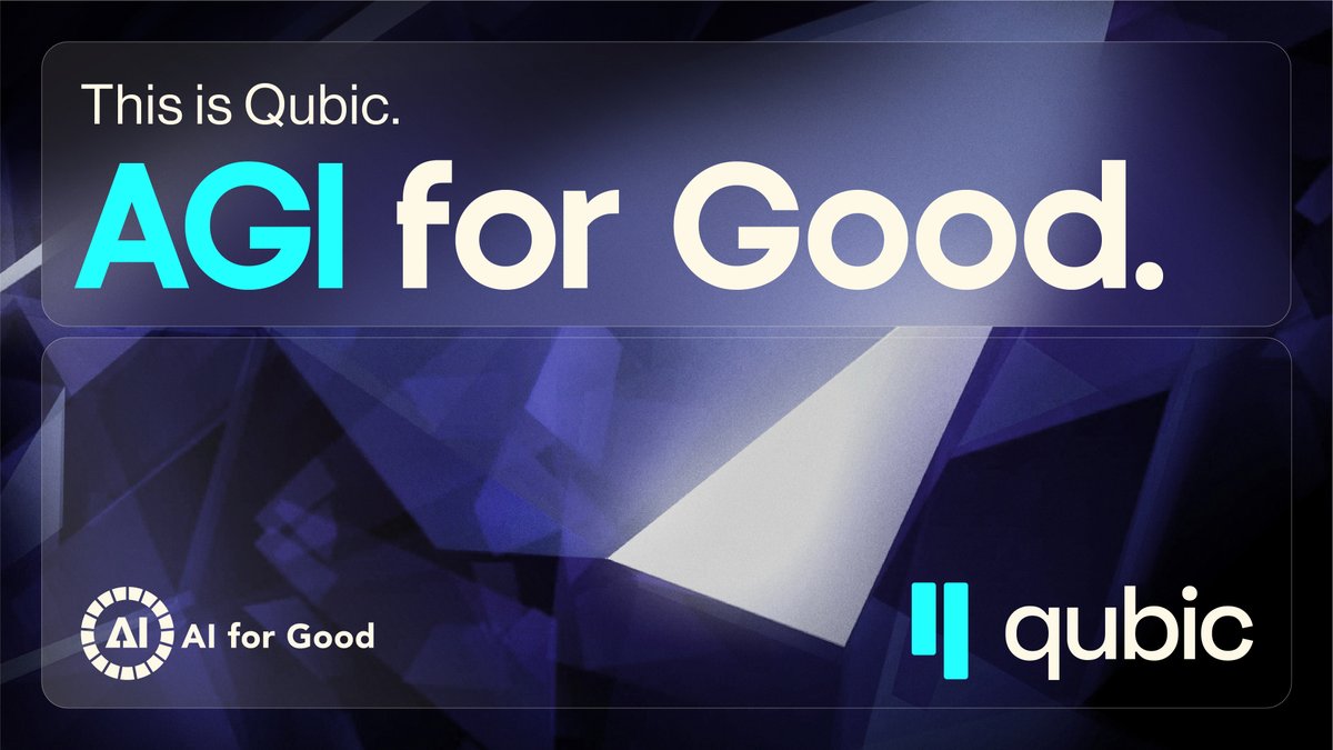 This Week: Qubic at AI for Good in Geneva 

We’re on the ground at the AI for Good Global Summit 2025, connecting with researchers, policymakers, and technologists building toward a decentralized, ethical future for AGI. $QUBIC #Qubic