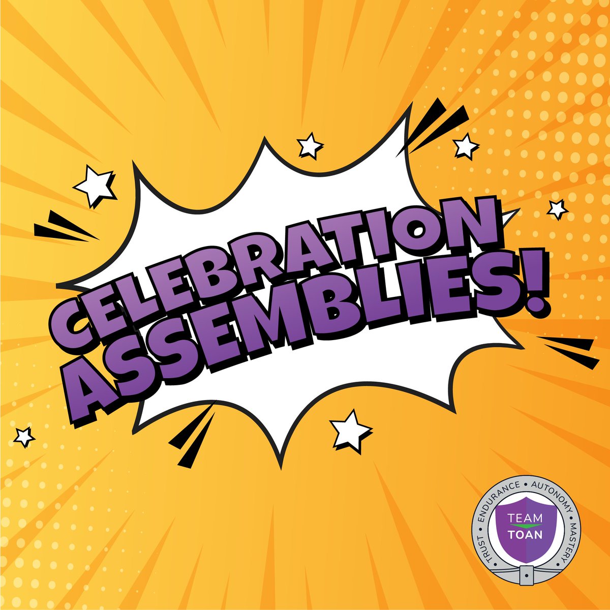 🙌🎉🤩 End of Year Celebration Assemblies will be taking place on Tuesday 15th July 🤩🎉🙌 Let's get collecting those Golden Tickets!!!💛