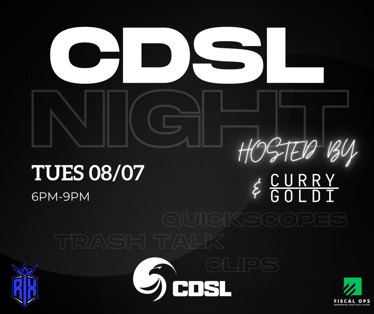 We're calling all COD Snipers for a CDSL Sniper Fun Night! Whether you're cracked, chaotic, or just there for the vibes 🔥
💥 Quickscopes.
💥 Trash talk.
💥 Clip-worthy moments.
No pressure. Just fun. Bring your shot, your ego, and your favorite sniper class.
Join here
