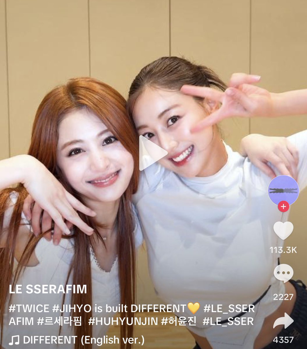 推しと推しのコラボ！！！🥺❤️

私のパワーの源の2人がコラボとか最高すぎる！！！

ジヒョとユンジンの
溢れんばかりの陽キャオーラが最高！！

vt.tiktok.com/ZSB5YCaUf/