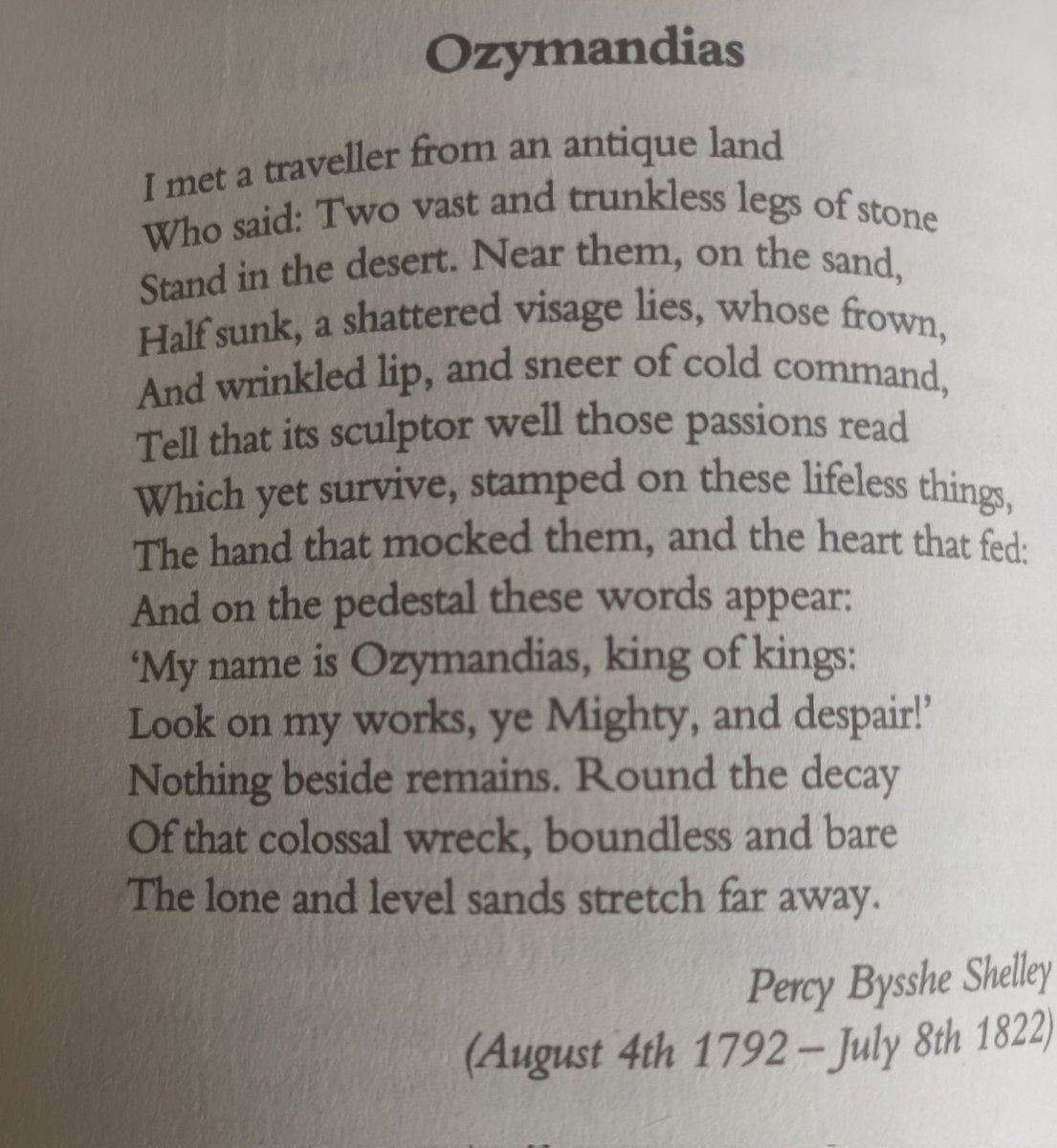 Paddyrun1's tweet image. Percy Bysshe Shelley drowned on this day in 1822 when his small sailing boat sank...
One of his little sonnets to mark the day.
@poetryireland @poetrylovers