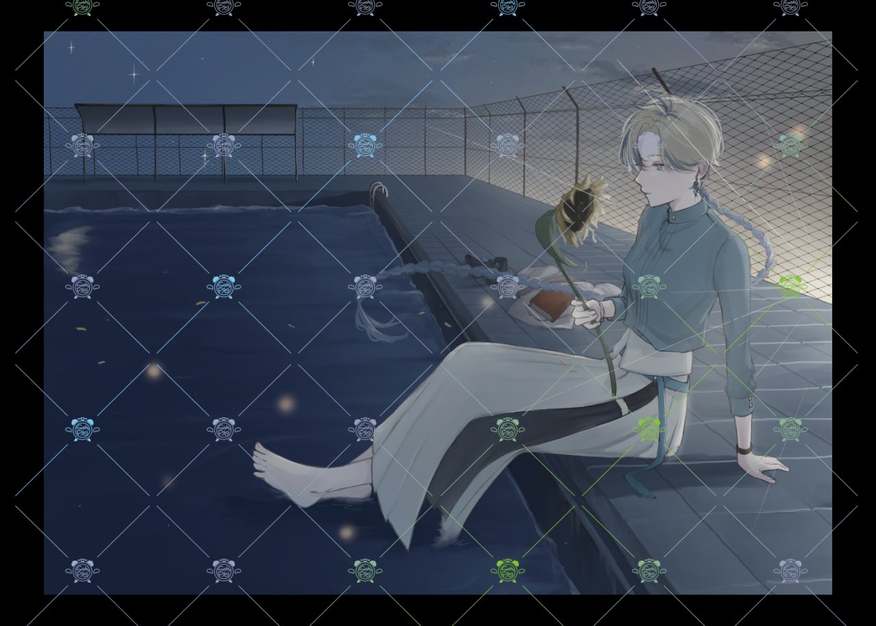 アクリル画　無題　897 ZONE-00_九条キヨ先生 描き下ろし 吉祥 サンタver. A5アクリル