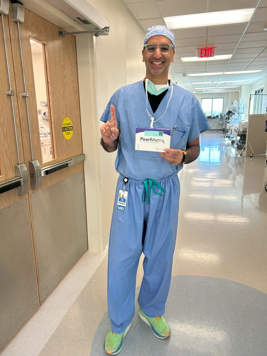 We’re proud to announce that the first U.S. patient has been treated with PearlMatrix™ P-15 Peptide Enhanced Bone Graft following FDA approval. bit.ly/4eDXdrj

This landmark procedure was performed in Colorado by Dr. Sharad Rajpal at AdventHealth Avista.
