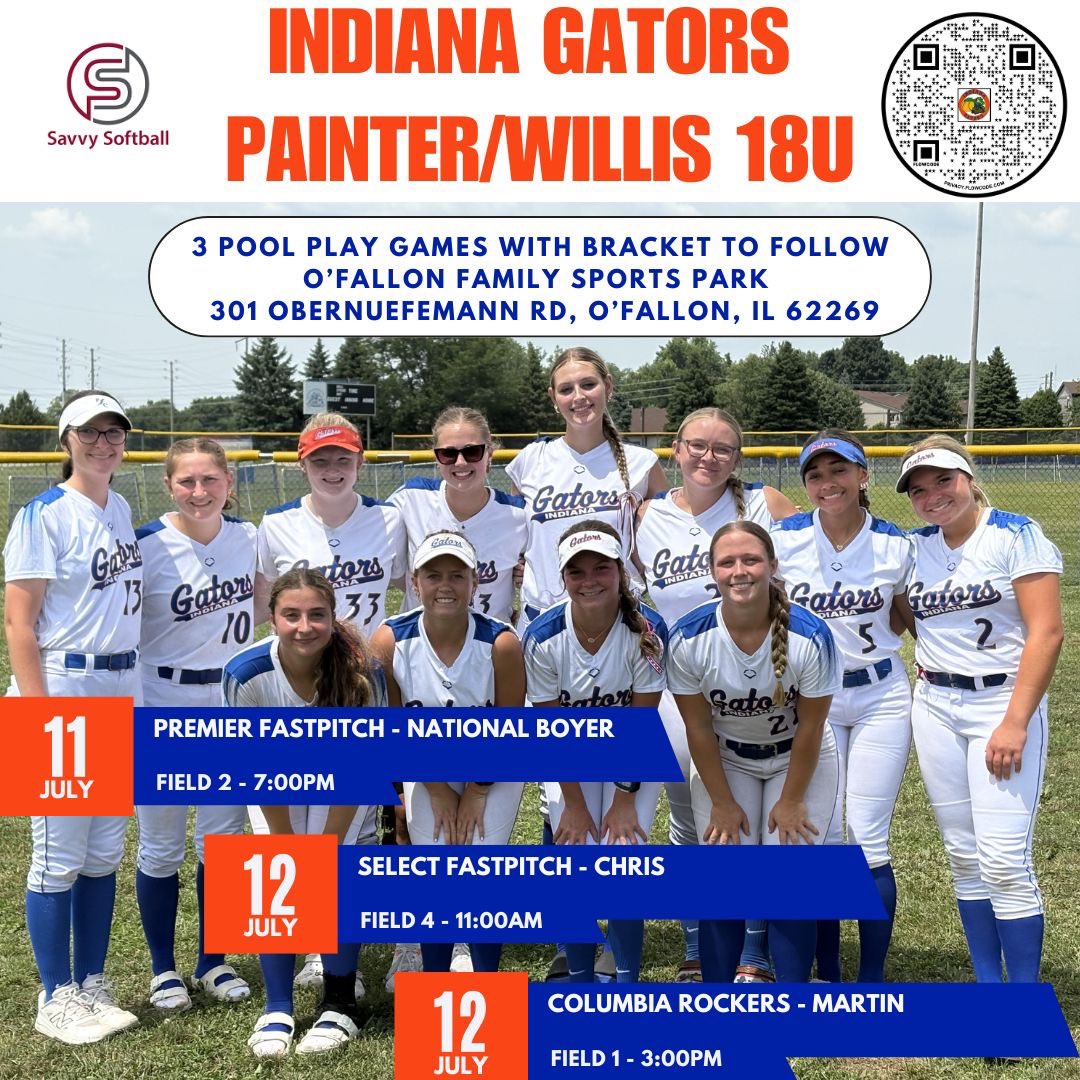 Catch us at the Savvy Softball Showcase in O’Fallon, IL this weekend! 🐊🥎