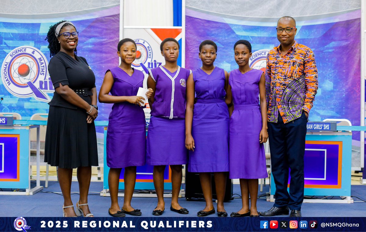 Larbie_Emma's tweet photo. Last contest of the central region for the ongoing national qualification of this years Science and maths quiz competition 🎉
#NSMQ2025 
#NSMQRegionals https://t.co/4GVZ54qqih