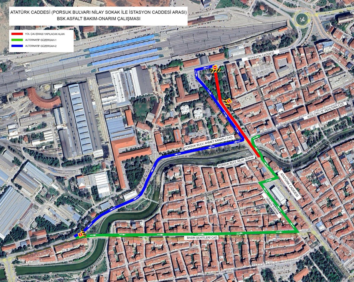 Gece Çalışmasıyla Trafik Daha Güvenli 🚧

Mustafa Kemal Atatürk Caddesi’nin Porsuk Bulvarı Nilay Sokak ile İstasyon Caddesi arasındaki bölümünde BSK asfalt yama çalışması yapılacaktır.

🗓️8 Temmuz 22.00 – 9 Temmuz 08.00 saatleri arasında
📍 Atatürk Caddesi’nin İstasyon Caddesi