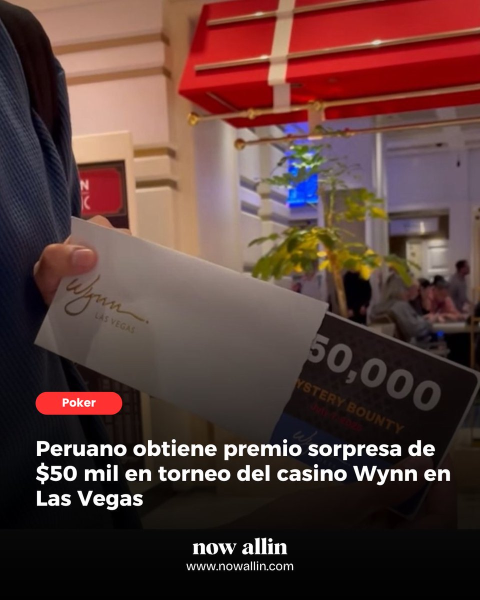 peruallin's tweet photo. Uno de los sobres más preciados en este torneo de poker en Las Vegas fue para un peruano.

Noticia completa aquí: https://t.co/vXCCy1oUaF

#poker #noticias #lasvegas #wynn 
@WynnPoker https://t.co/t3IUFlJHLP