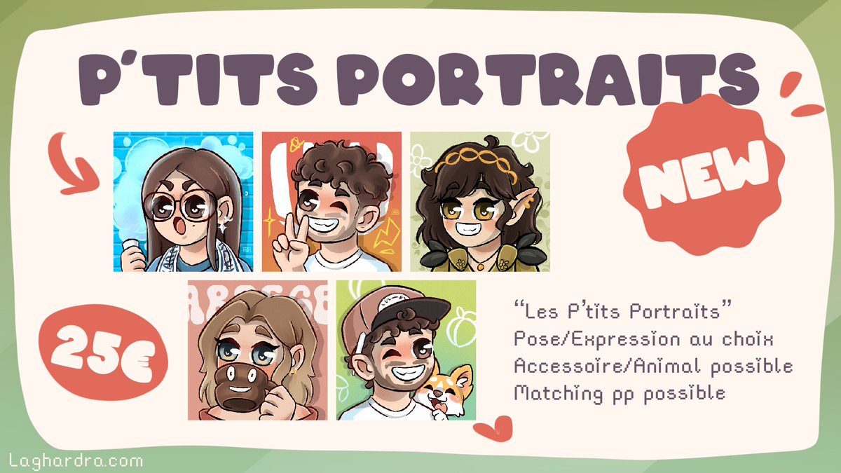 ᒪᗩGᕼ - Nouveauté "P'tit Portrait" 📌​ tweet media