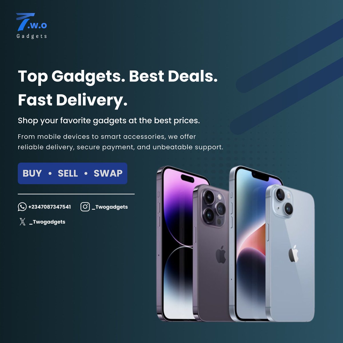 Oluwafemiiii (@_two4x) on Twitter photo Hi everyone, my designers, Web3 folks & tech lovers 👋🏽
Just putting it out there that I sell gadgets📱💻
If you ever need that phone, laptop, or monitor you’ve been eyeing, I got you!
Let’s get you sorted with quality tech. Do well to follow my Buisness page <a href="/_Twogadgets/">Twogadgets</a> Hi everyone, my designers, Web3 folks & tech lovers 👋🏽
Just putting it out there that I sell gadgets📱💻
If you ever need that phone, laptop, or monitor you’ve been eyeing, I got you!
Let’s get you sorted with quality tech. Do well to follow my Buisness page <a href="/_Twogadgets/">Twogadgets</a>