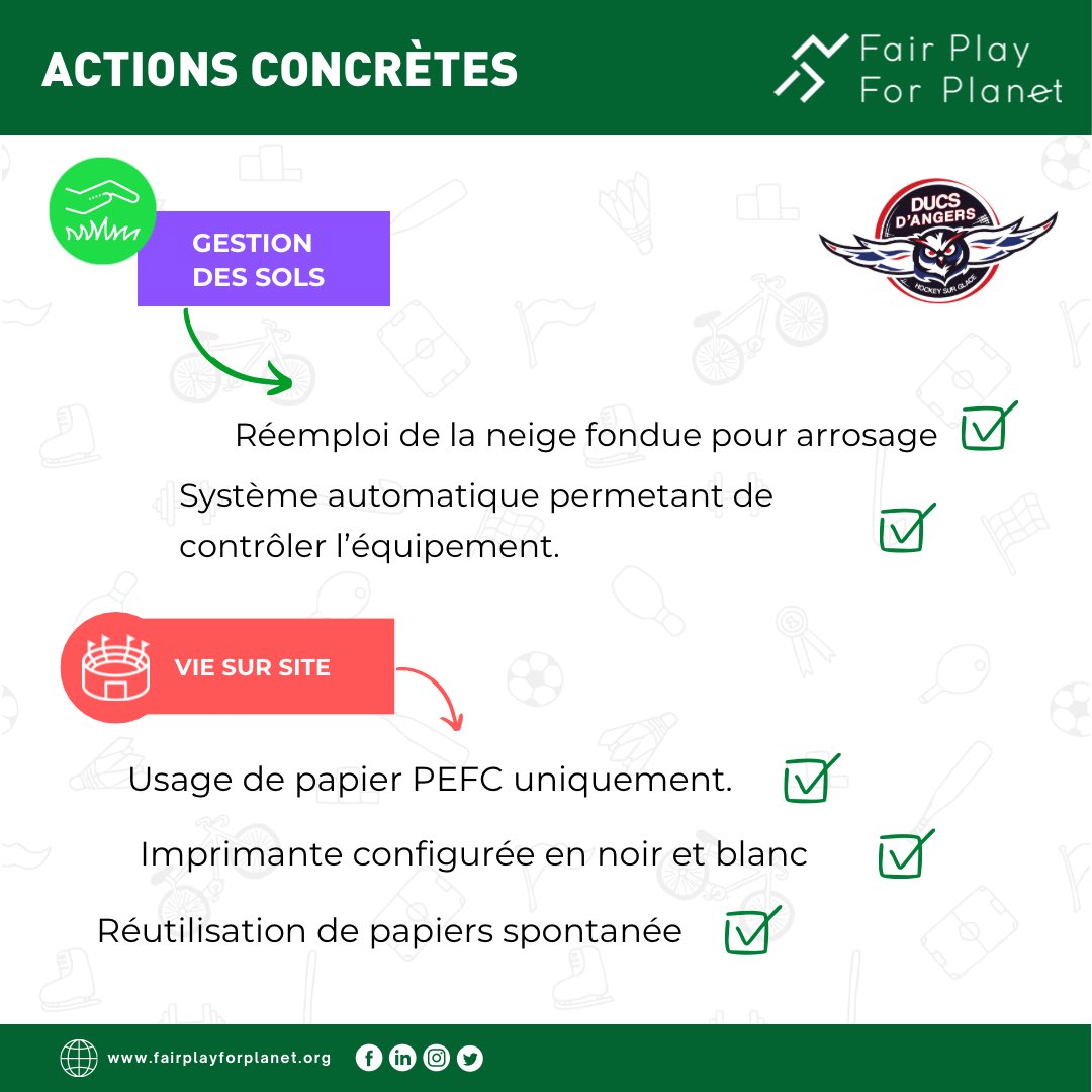 Fair Play For Planet (@fairplay4planet) on Twitter photo ๐ย Les <a href="/DucsdAngers/">Les Ducs d'Angers</a> obtiennent le #labelFPFPย ๐ฑ๐
๐ Avec le soutien de <a href="/LigueMagnus/">Synerglace Ligue Magnus</a>, le club sโengage pour + de sobriรฉtรฉ รฉnergรฉtique, une meilleure gestion des sols et + dโaccessibilitรฉ.
โญ Une premiรจre รฉtoile pour un hockey plus durableโฏ! ๐
#FPFP #Hockey #SportResponsable ๐ย Les <a href="/DucsdAngers/">Les Ducs d'Angers</a> obtiennent le #labelFPFPย ๐ฑ๐
๐ Avec le soutien de <a href="/LigueMagnus/">Synerglace Ligue Magnus</a>, le club sโengage pour + de sobriรฉtรฉ รฉnergรฉtique, une meilleure gestion des sols et + dโaccessibilitรฉ.
โญ Une premiรจre รฉtoile pour un hockey plus durableโฏ! ๐
#FPFP #Hockey #SportResponsable