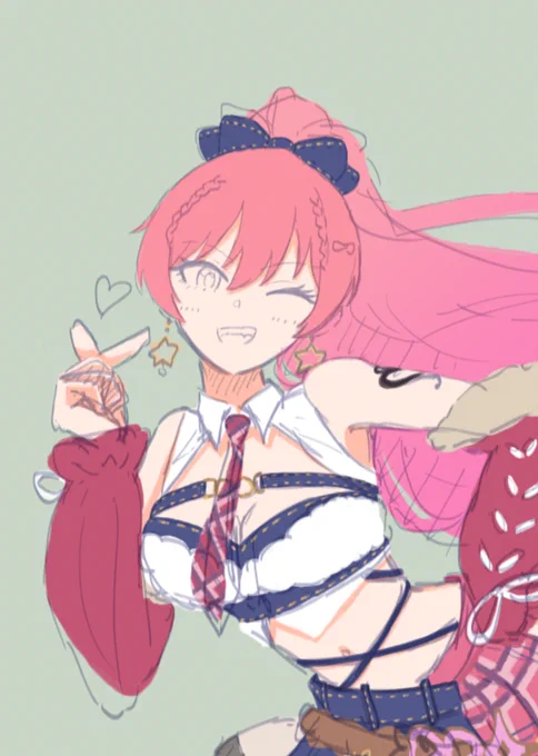 描いてる