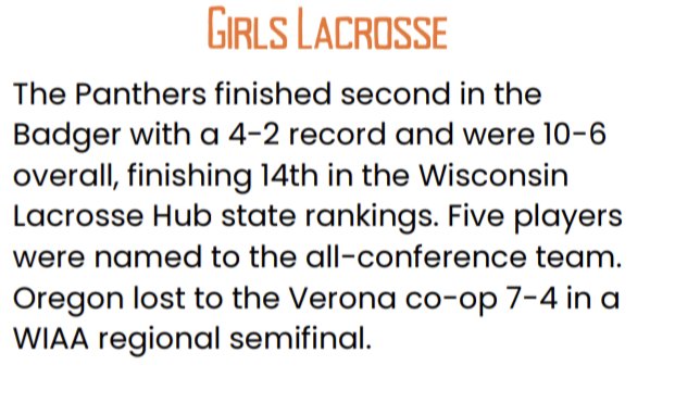 Girls LaX Year End Highlights